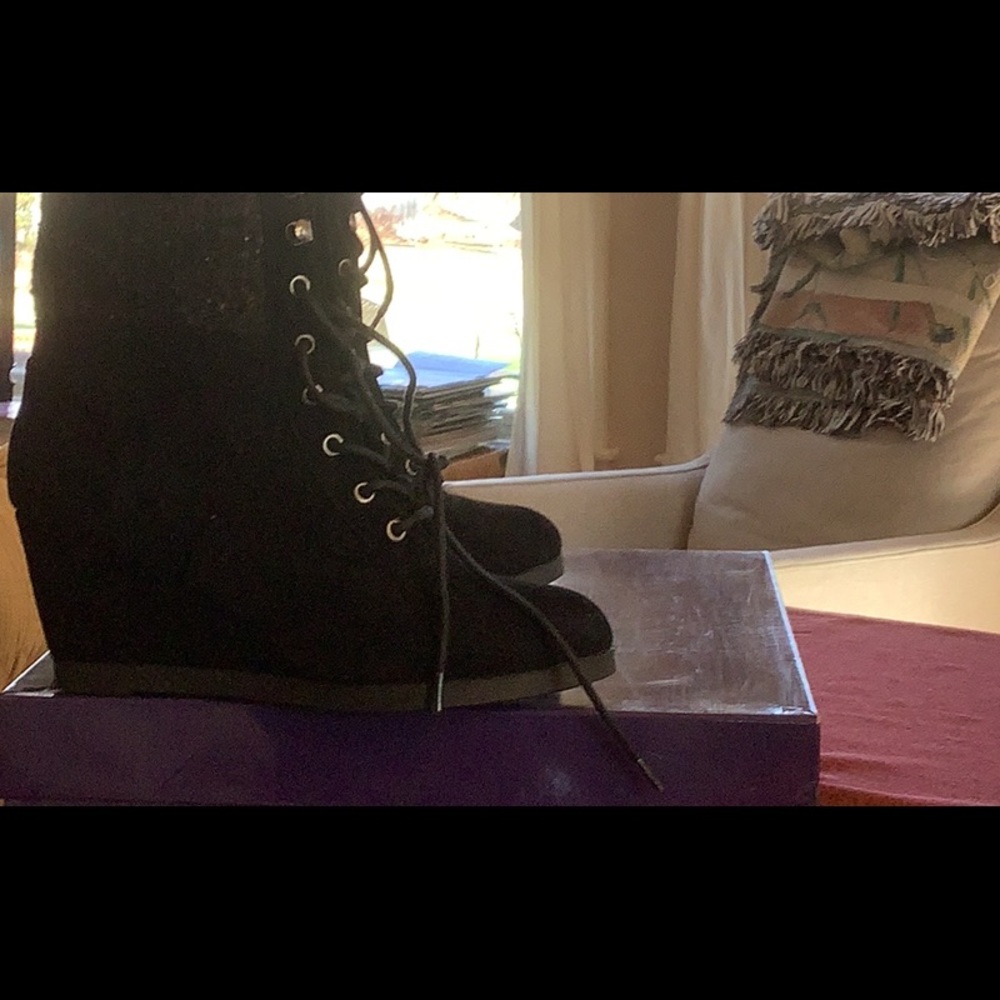 Madden Girl wedged bootie